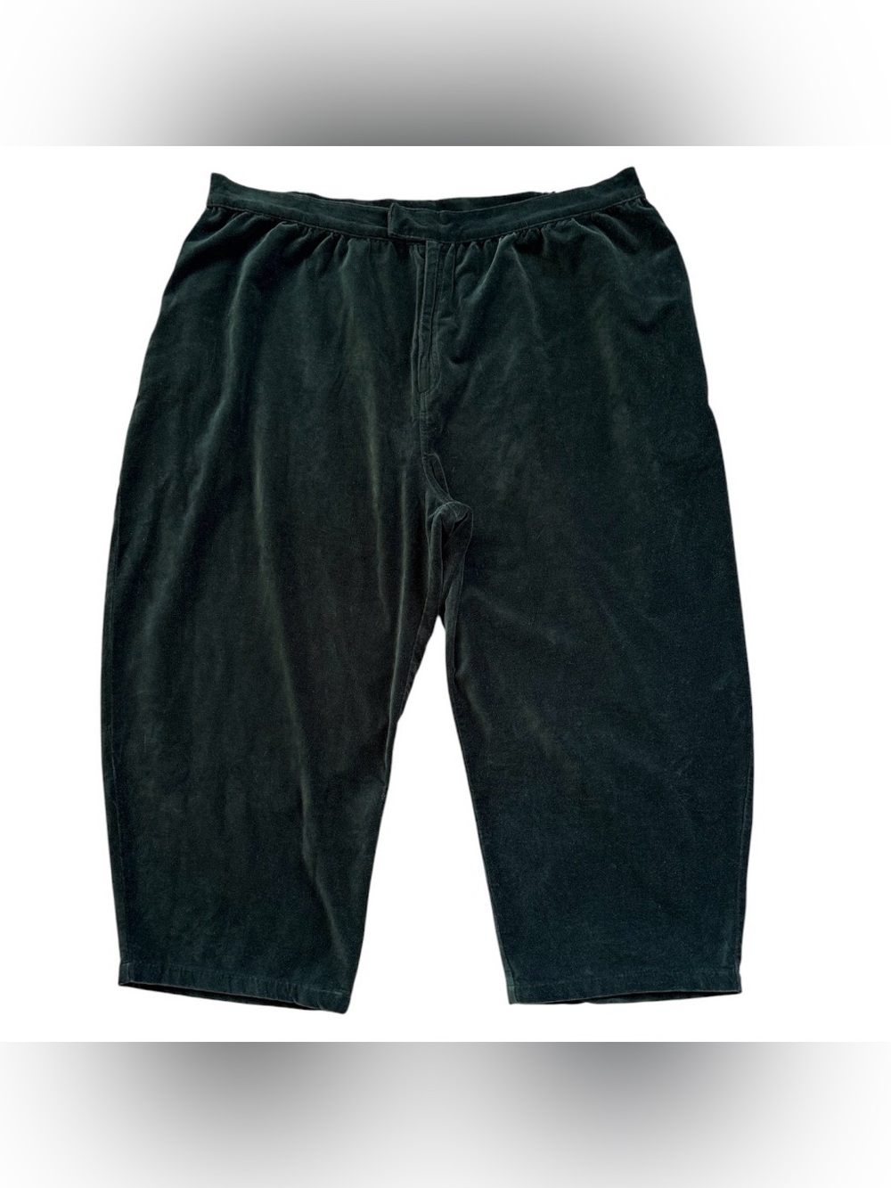 Lucy & Yak Velvet Organic Cotton Pants Dark Green - Waist 48”